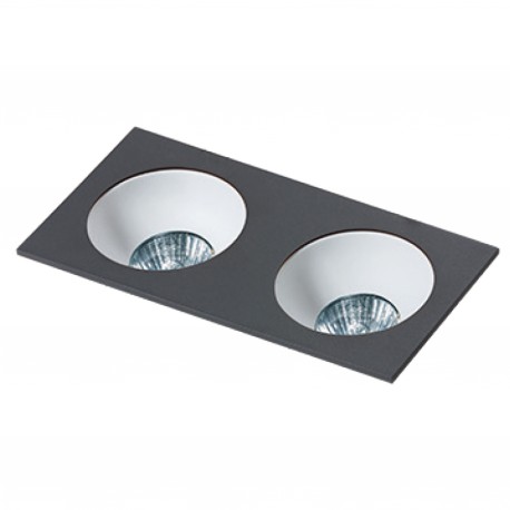 Lampa HUGO 2 Downlight bez wkładu GM2203 Downlight black / alumini Azzardo