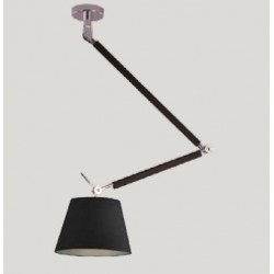 Lampa ZYTA PENDANT M BLACK MD2300-M BK black/black/chrome Azzardo