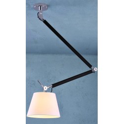 Lampa ZYTA PENDANT M WHITE MD2300-M WH white/black/chrome Azzardo