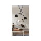 Lampa ZYTA PENDANT 2 S BLACK MD2300-2S BK black/black/chrome Azzardo