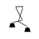 Lampa ZYTA PENDANT 2 S BLACK MD2300-2S BK black/black/chrome Azzardo