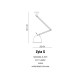 Lampa ZYTA PENDANT S WHITE MD2300-S PEN WH white/black/chro Azzardo