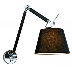 Lampa ZYTA WALL S BLACK MB2300-S BK black/black/chrome Azzardo