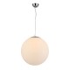 Lampa WHITE BALL 50 pendant FLWB50WH white glass/metal chrom Azzardo