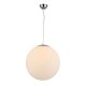 Lampa WHITE BALL 50 pendant FLWB50WH white glass/metal chrom Azzardo