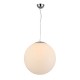 Lampa WHITE BALL 40 pendant FLWB40WH white glass/metal chrom Azzardo