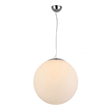 Lampa WHITE BALL 25 pendant FLWB25WH white glass/metal chrom Azzardo