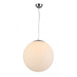 Lampa WHITE BALL 20 pendant FLWB20WH white glass/metal chrom Azzardo