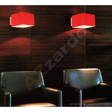 Lampa TULIP wall MB 328-1 red glass/chrome Azzardo