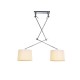 Lampa ADAM 2 S WHITE PENDANT MD2299-2S white/apricot Metal/fa Azzardo