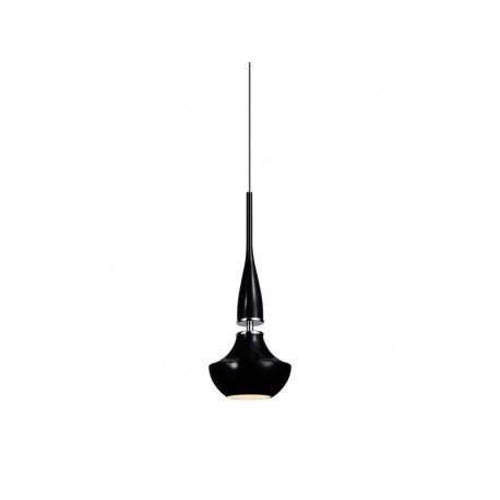 Lampa TASOS 1 pendant MD2095-1BK metal/glass chrome/bl Azzardo