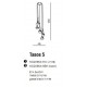 Lampa TASOS 5 pendant MD2095A-5W metal/glass chrome/wh Azzardo