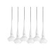 Lampa TASOS 6 pendant MD2095-6W metal/glass chrome/whi Azzardo