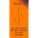Lampa STYLO 1 pendant MD 1220-1 chrome metal/glass Azzardo