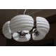 Lampa RONDO pendant DH 6081-5 chrome/white metal/gla Azzardo