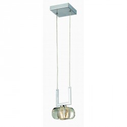 Lampa RUBIC 1 pendant 1798-1P metal/glass chrome Azzardo