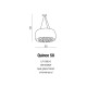 Lampa QUINCE 50 pendant LC1056-6 opal glass/ metal/chrom Azzardo