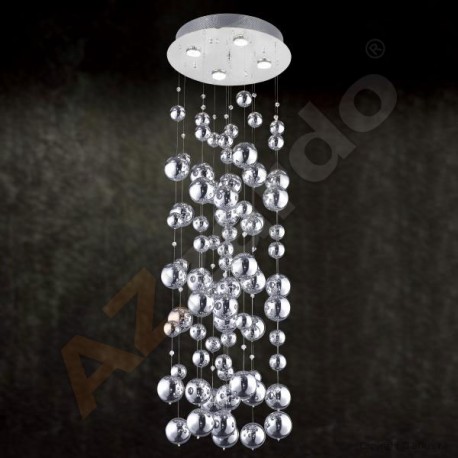 Lampa RAIN pendant MD 9722B-4 metal chrome Azzardo